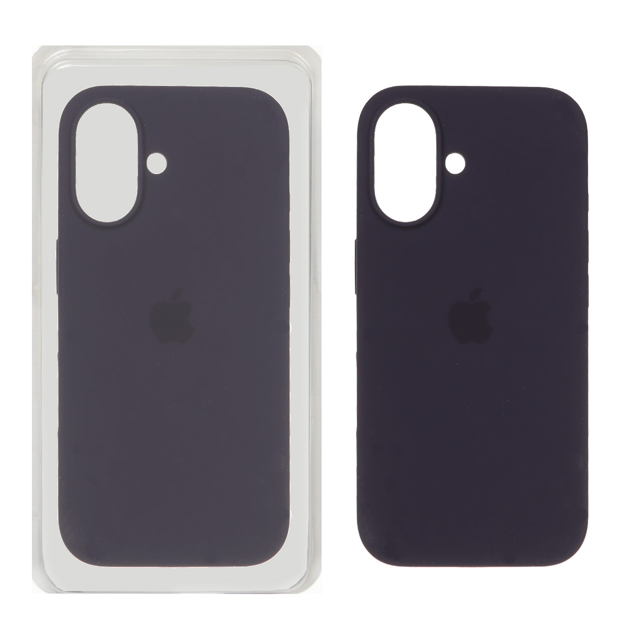 قاب سیلیکونی پاک کنی اورجینال Apple iPhone 16 - بنفش تیره (پک اصلی)